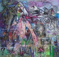 Farrukh Shahab, Bird Series, 30 x 30 inches, Mix Media On Canvas, LandscapePainting, AC-FS-122